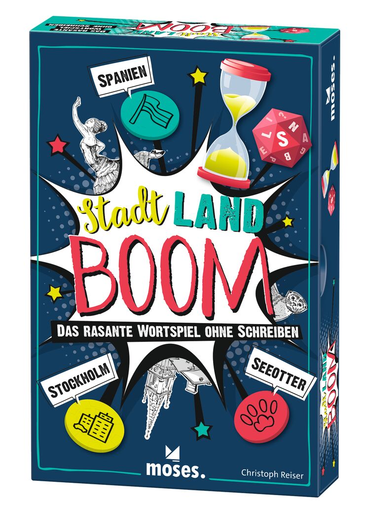 Stadt, Land, Boom! Das rasante Wortspiel ohne Schreiben