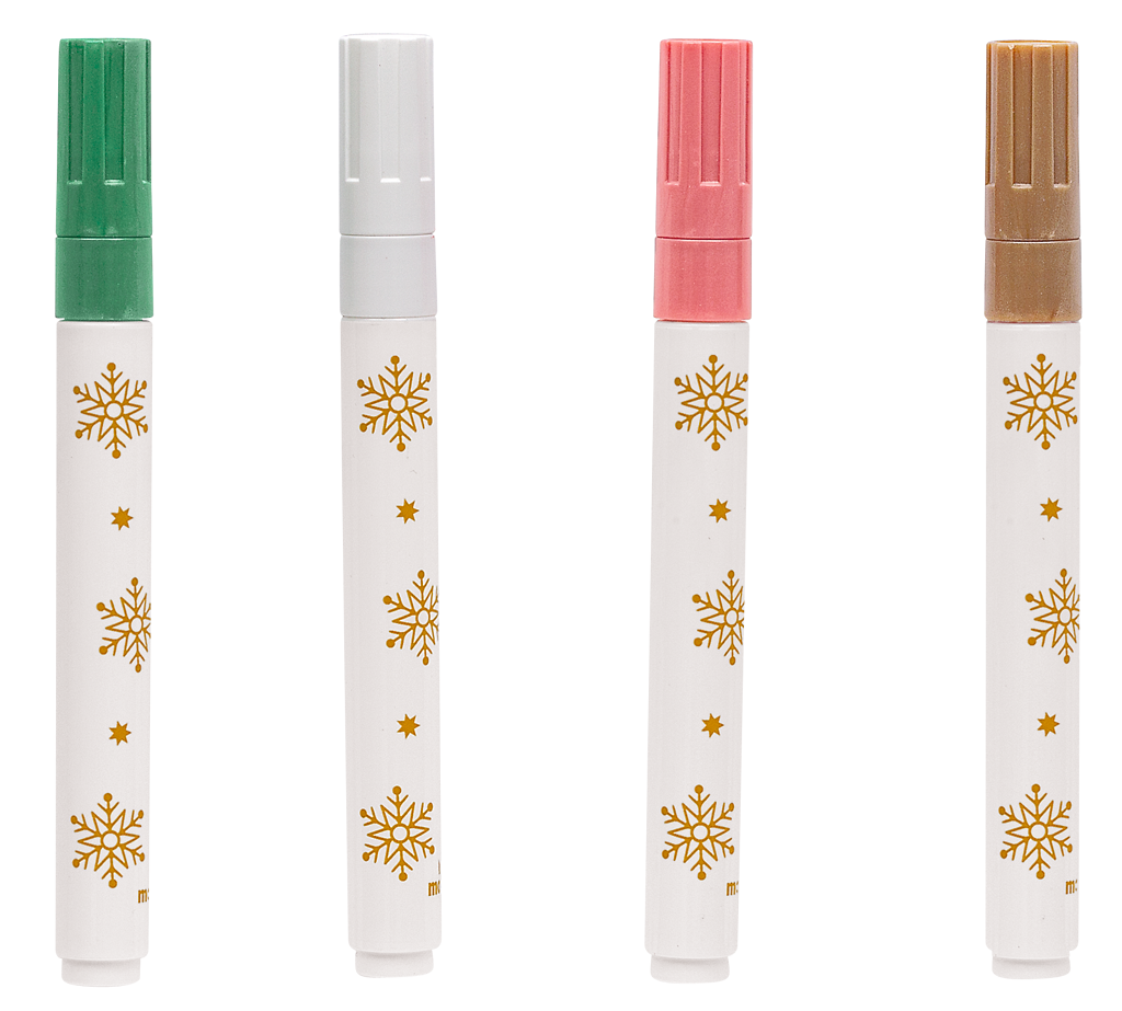Fenstermaler-Set Metallic