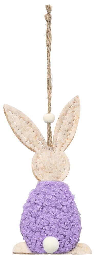 Anhänger Kuschelhase violett