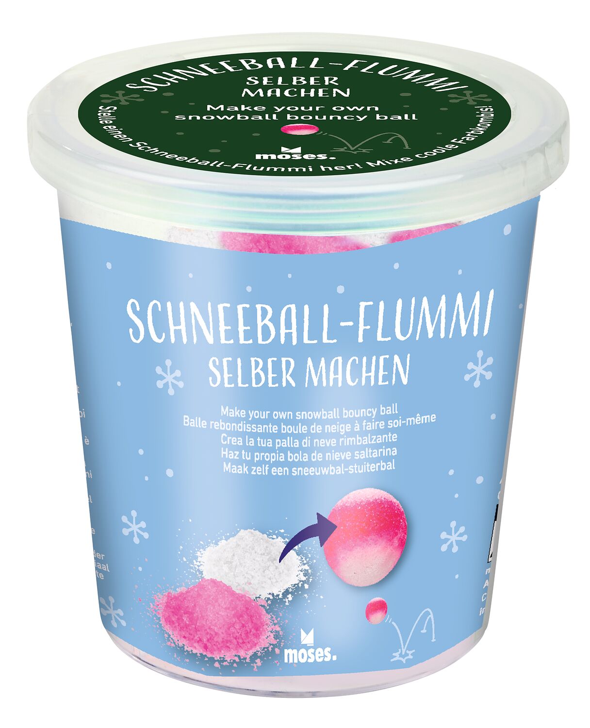 Schneeball-Flummi selber machen pink