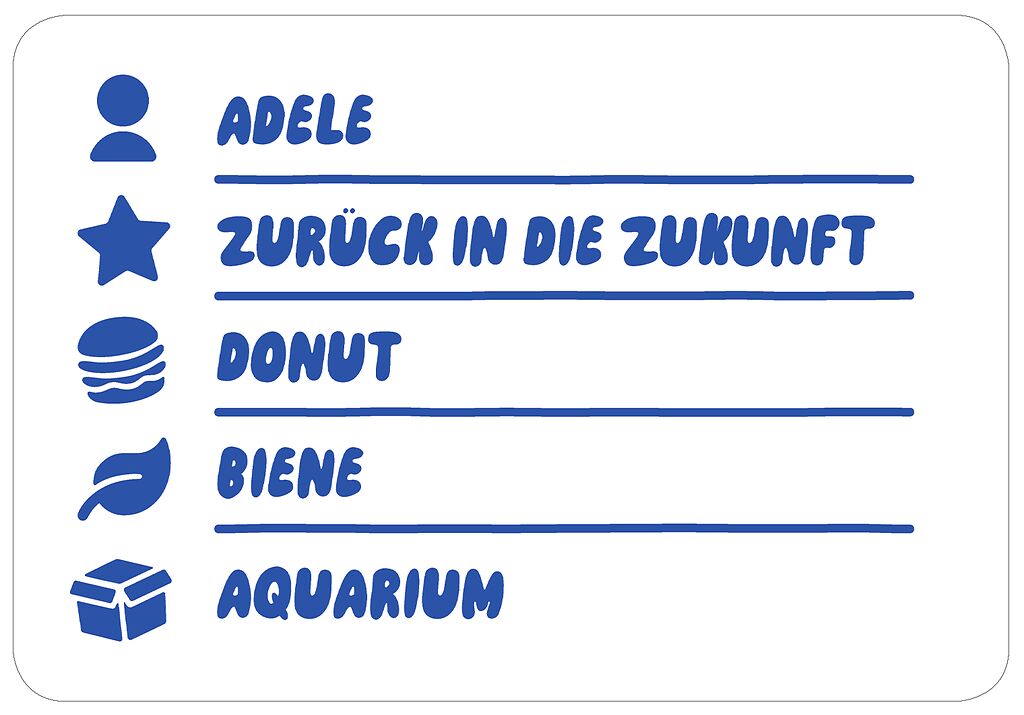 Too much info - Partyspiel