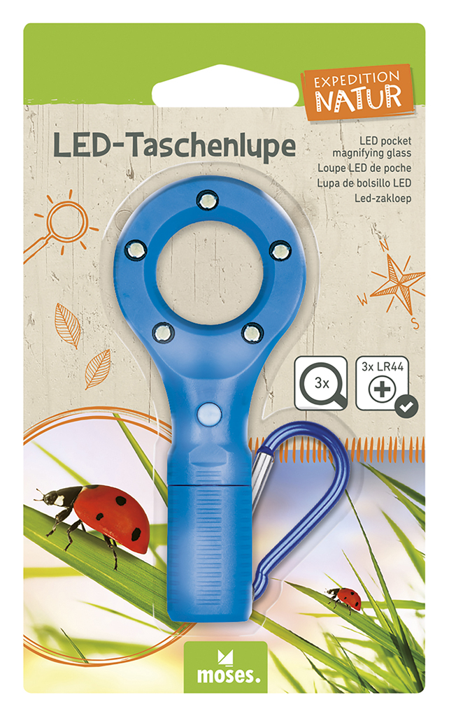 Expedition Natur LED-Taschenlupe blau Expedition Natur LED-Taschenlupe blau