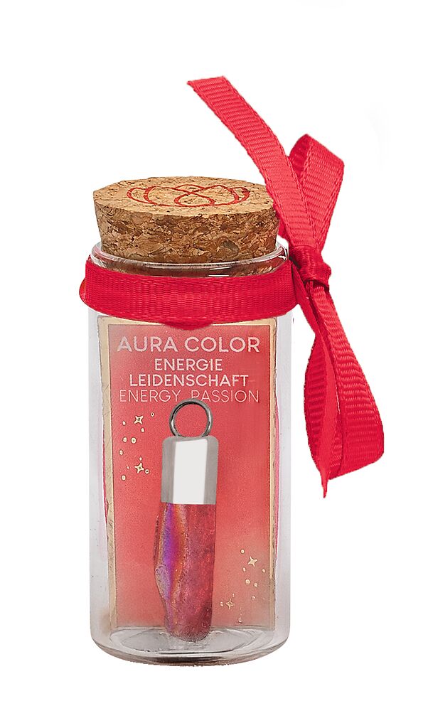 Omm for you Aura-Kristallanhänger pink