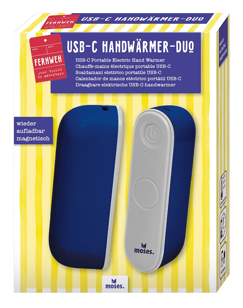 Fernweh USB-C Handwärmer Duo