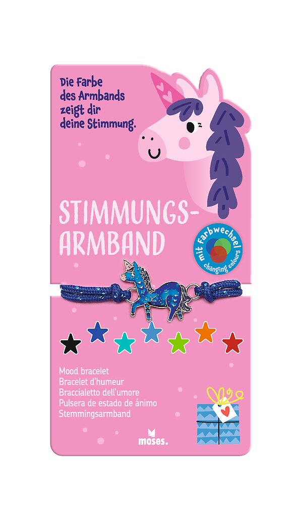 Stimmungsarmband Sternenstaub Einhorn
