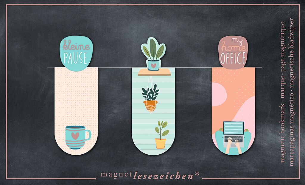Magnetlesezeichen Homeoffice