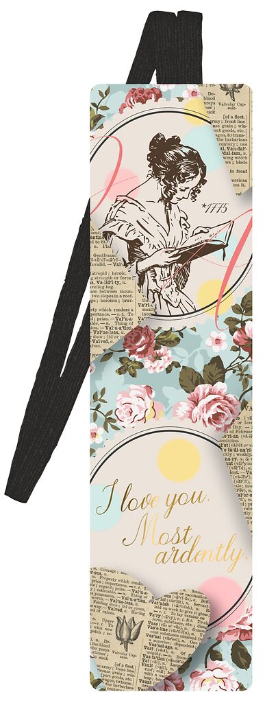 moses. libri_x Lesezeichen mit Band Jane Austen Vintage