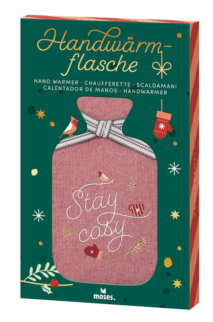 Handwärmflasche Winterwunder rosa