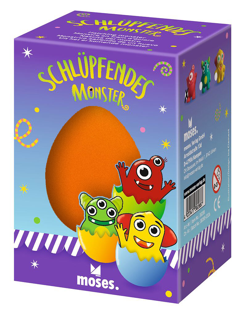 Schlüpfendes Monster orange