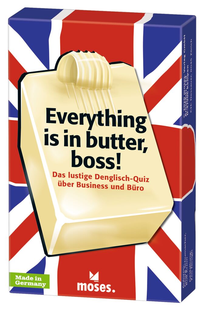 Everything is in butter, boss! Das lustige Denglisch-Quiz über Business und Büro