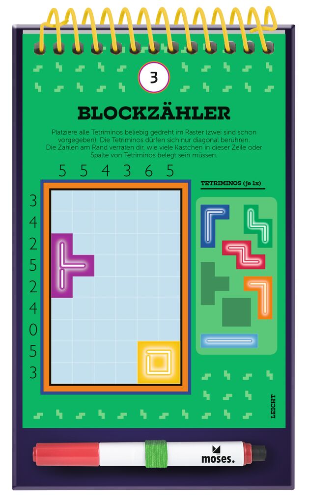 Tetris™-Rätselblock - 50 knifflige Knobeleien
