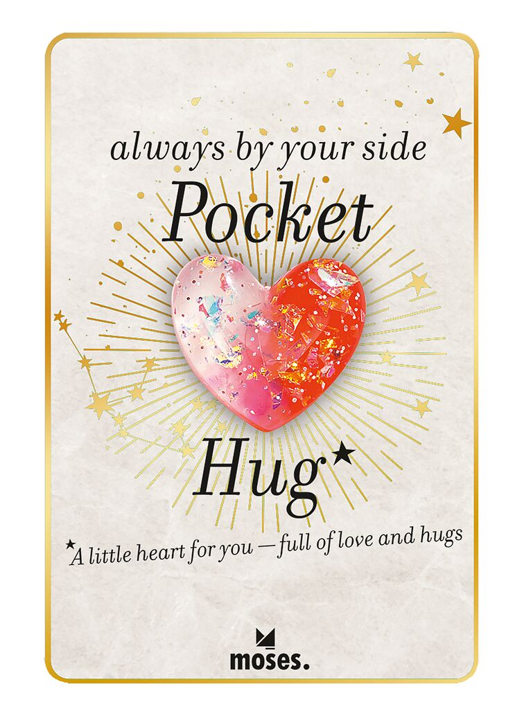 Glücksbringer Pocket Hug weiß-rot