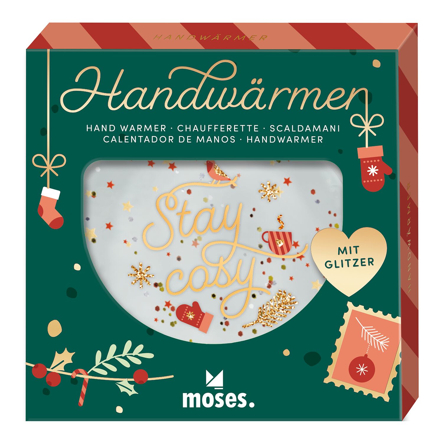 Handwärmer Glitzer Stay cosy