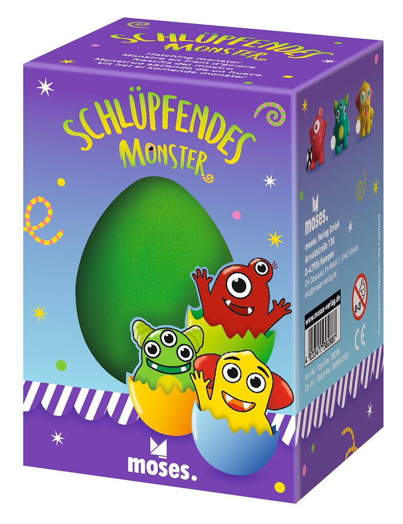 Schlüpfendes Monster grün