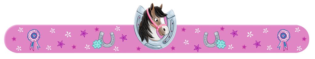 Snapband-Lineal Pferd rosa