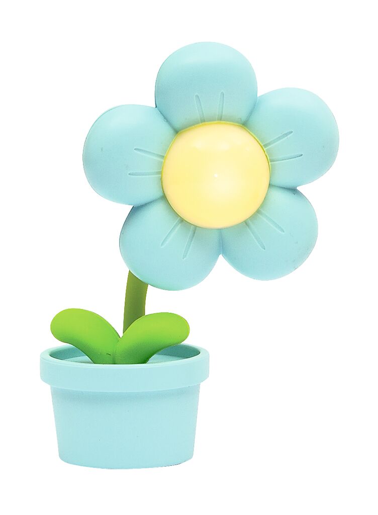 Mini-Blumenlampe Frühlingszauber hellblau