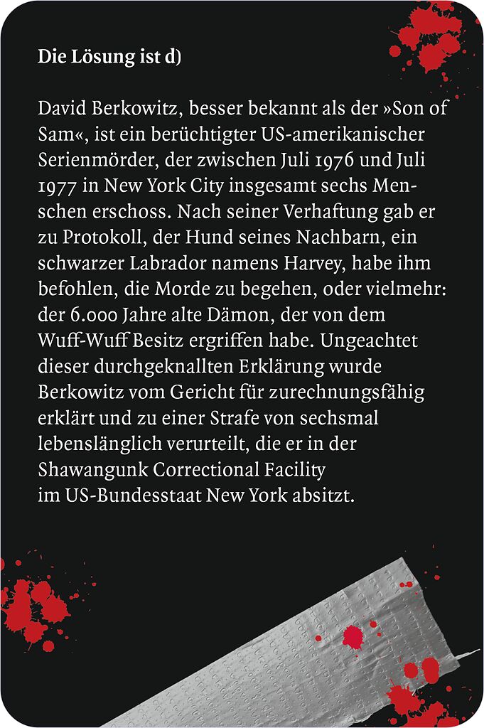 Das große True Crime Quiz - 100 mörderisch unterhaltsame Fragen & Antworten