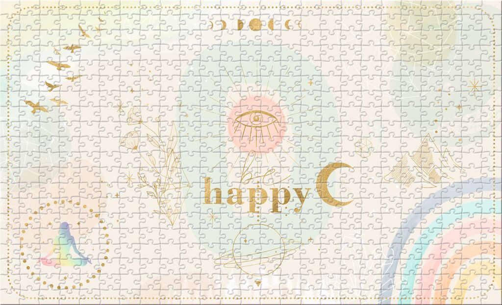 Omm for you Puzzle mit Täschchen Happy Omm for you Puzzle mit Täschchen Happy