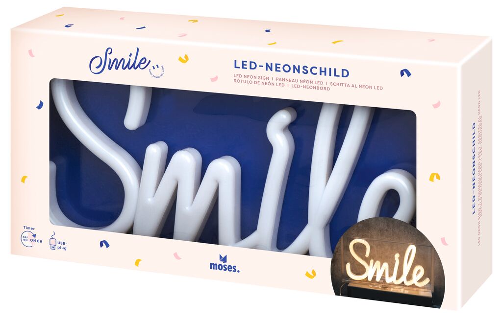 Smile LED-Neonschild