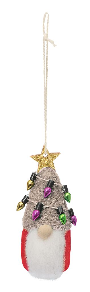 Anhänger Weihnachtswichtel beige