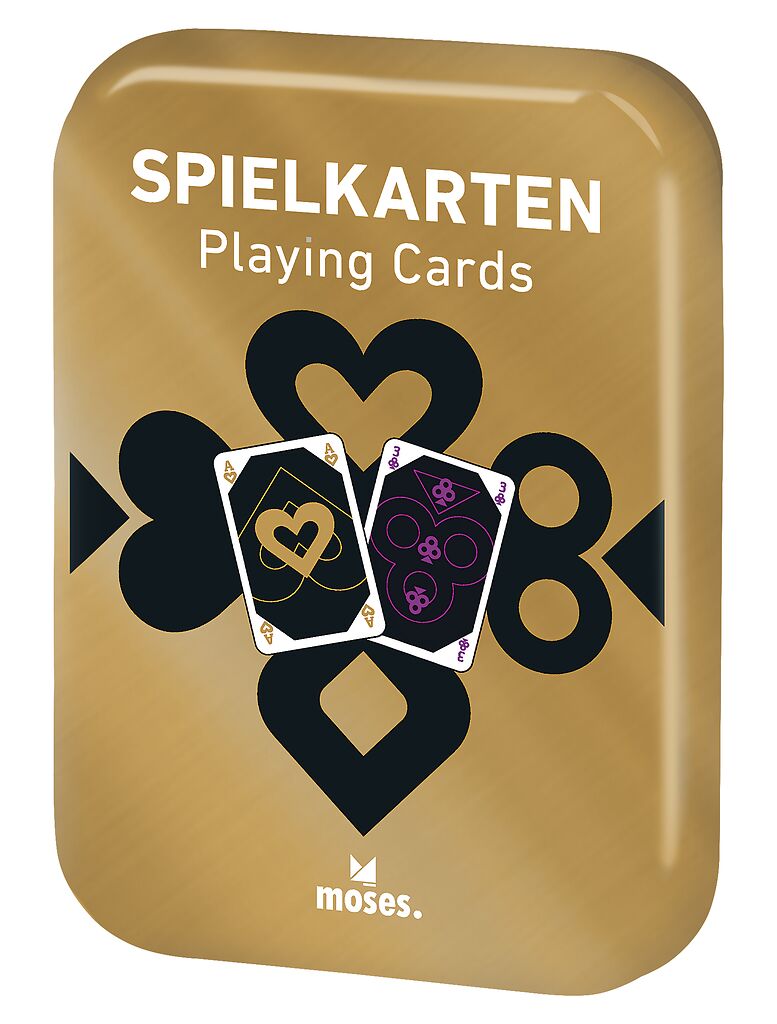Spielkarten metallic