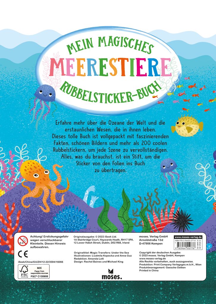 Mein magisches Rubbelsticker-Buch Meerestiere
