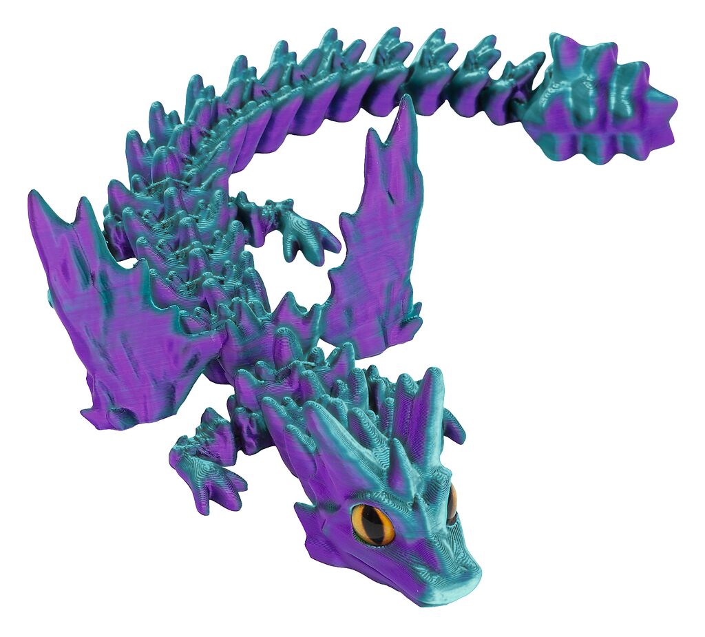 Geflügelter Drache violett