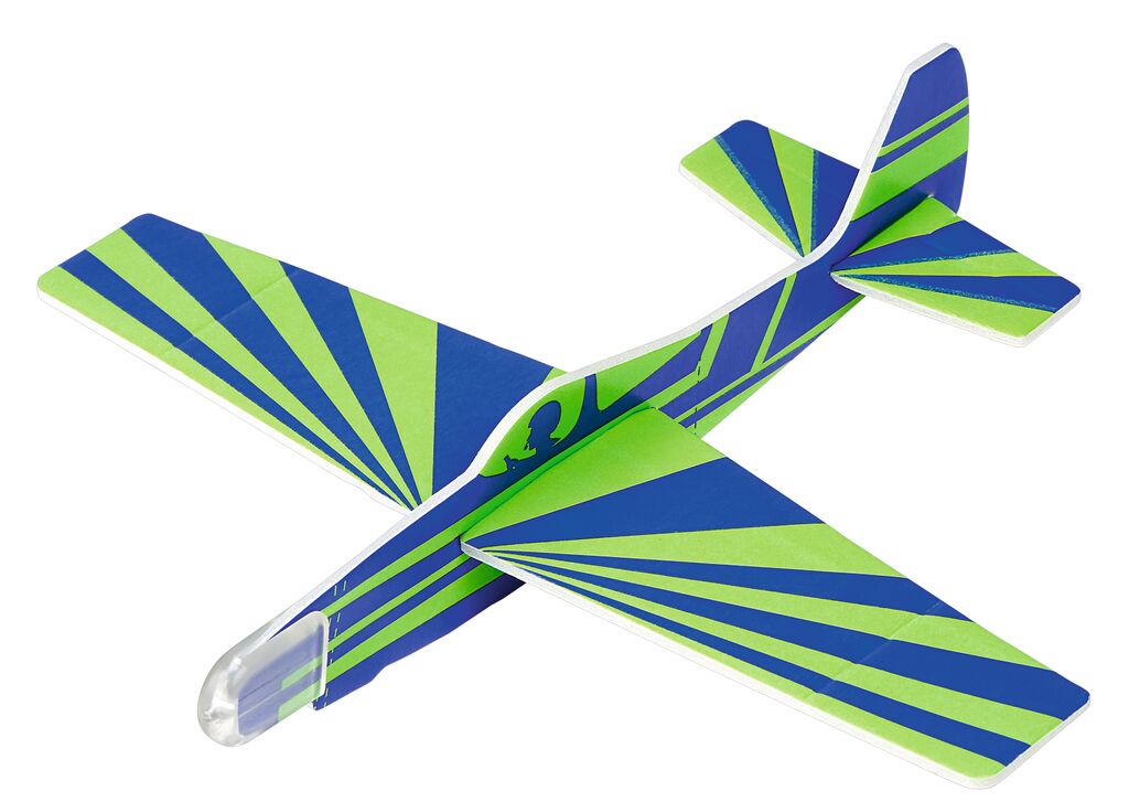 Leuchtender Segelflieger Glow in the Dark blau