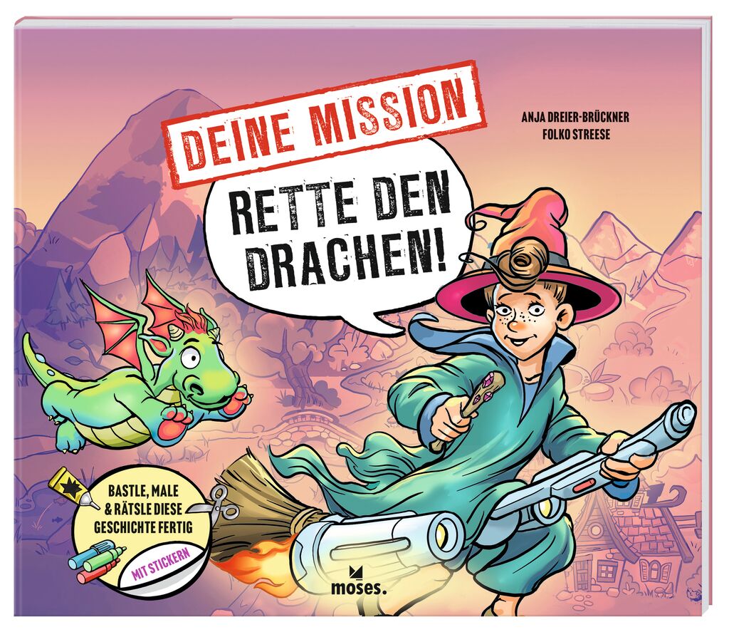 Deine Mission: Rette den Drachen! - Interaktives Rätselbuch