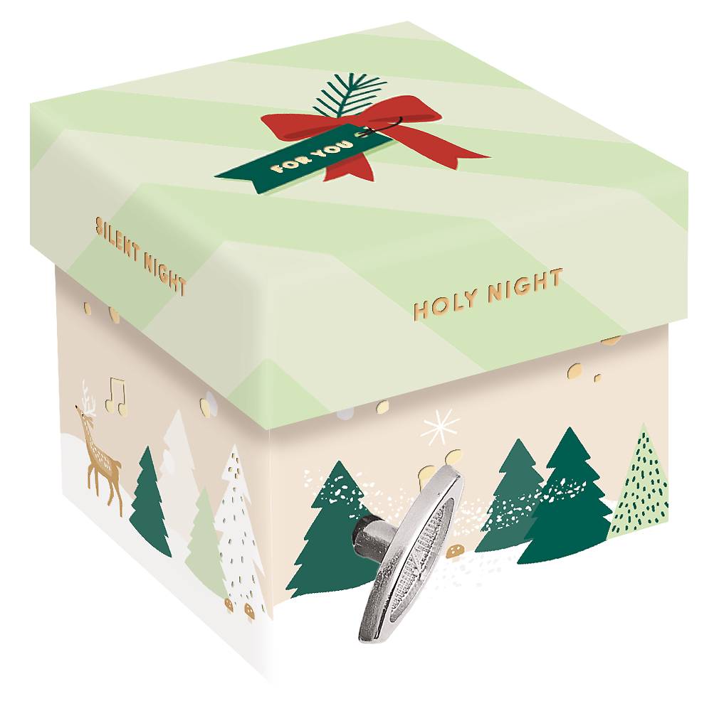 Spieluhr-Geschenkbox grün