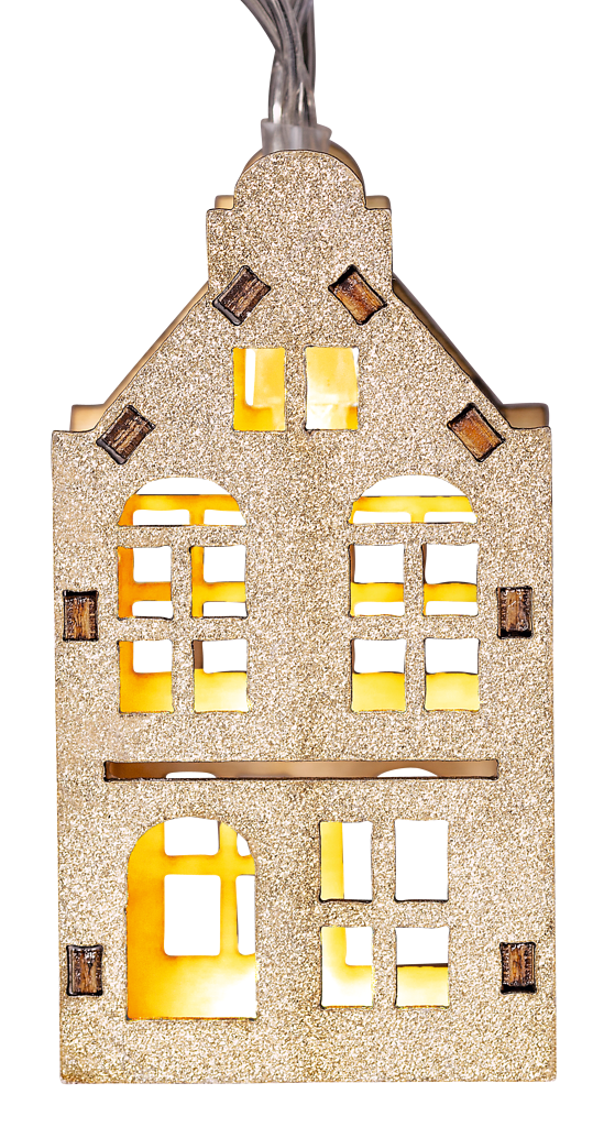 Lichterkette Glitzerhäuser