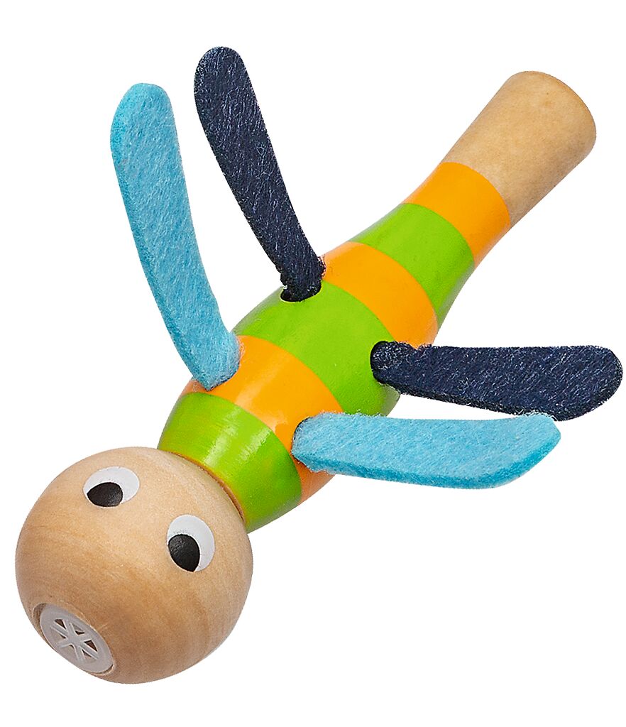 Mein Zaubergarten Kleine Holzpfeife Libelle grün