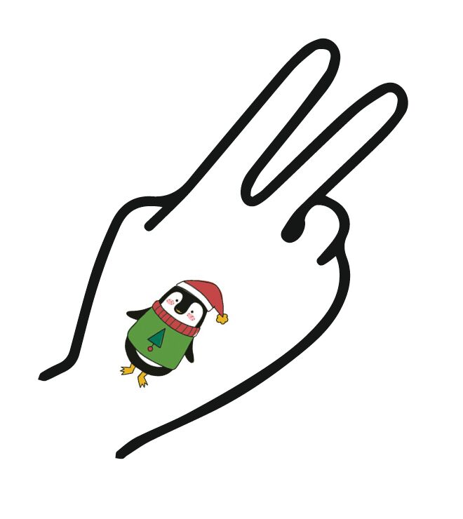 Glitter-Weihnachts-Tattoos von der Rolle Glitter-Weihnachts-Tattoos von der Rolle