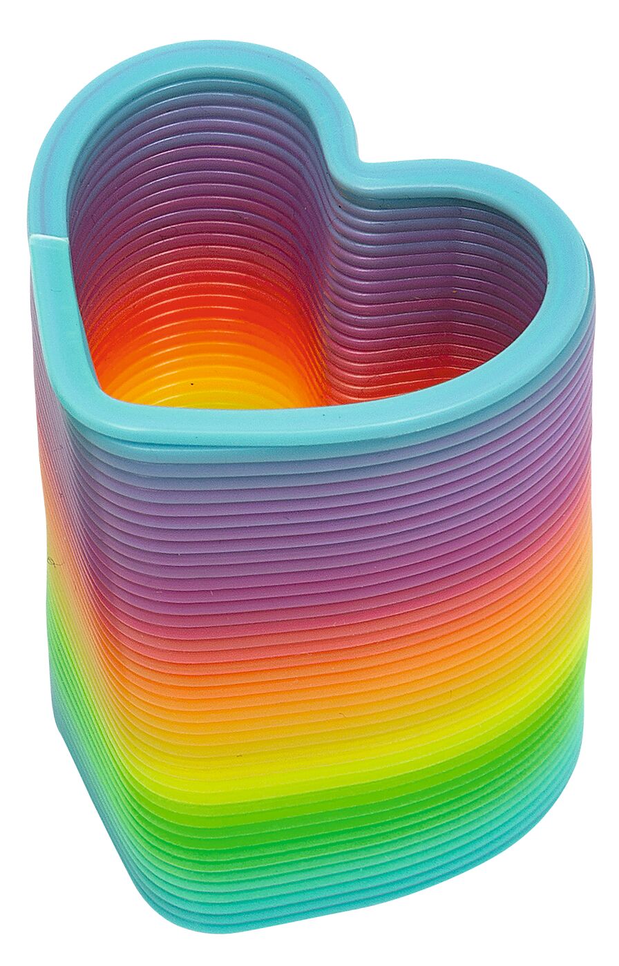 Regenbogen-Spirale Herz