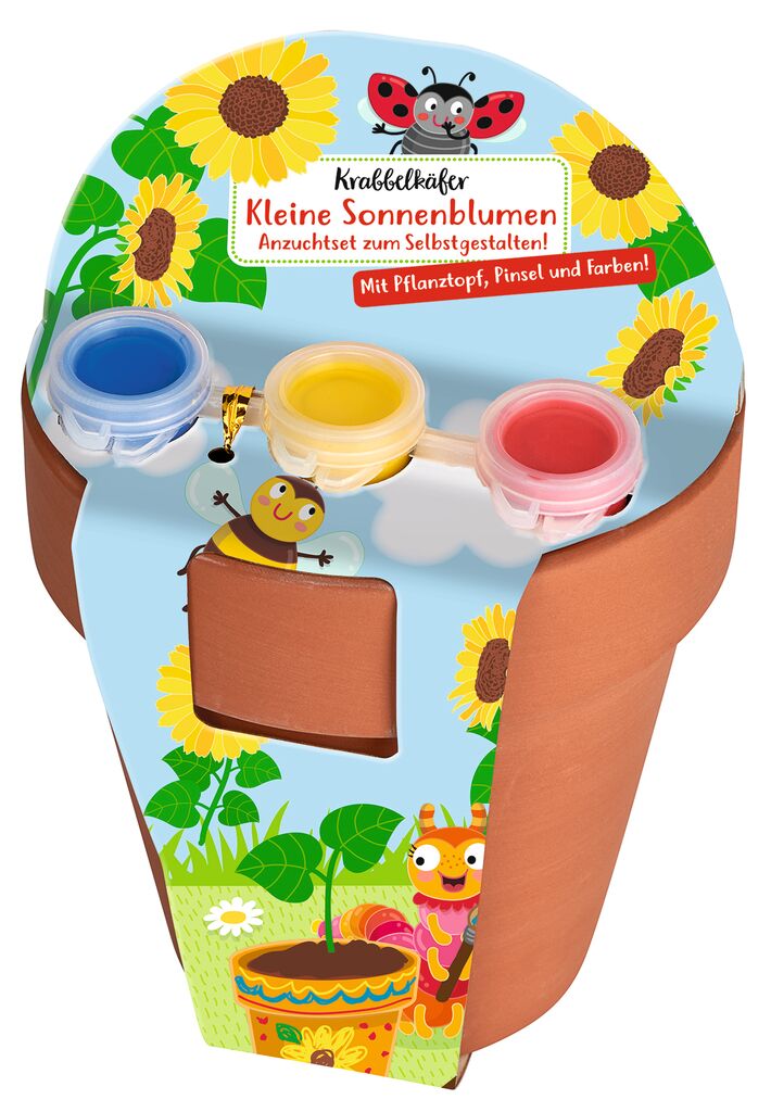 Krabbelkäfer Kleine Sonnenblumen Anzuchtset Krabbelkäfer Kleine Sonnenblumen Anzuchtset