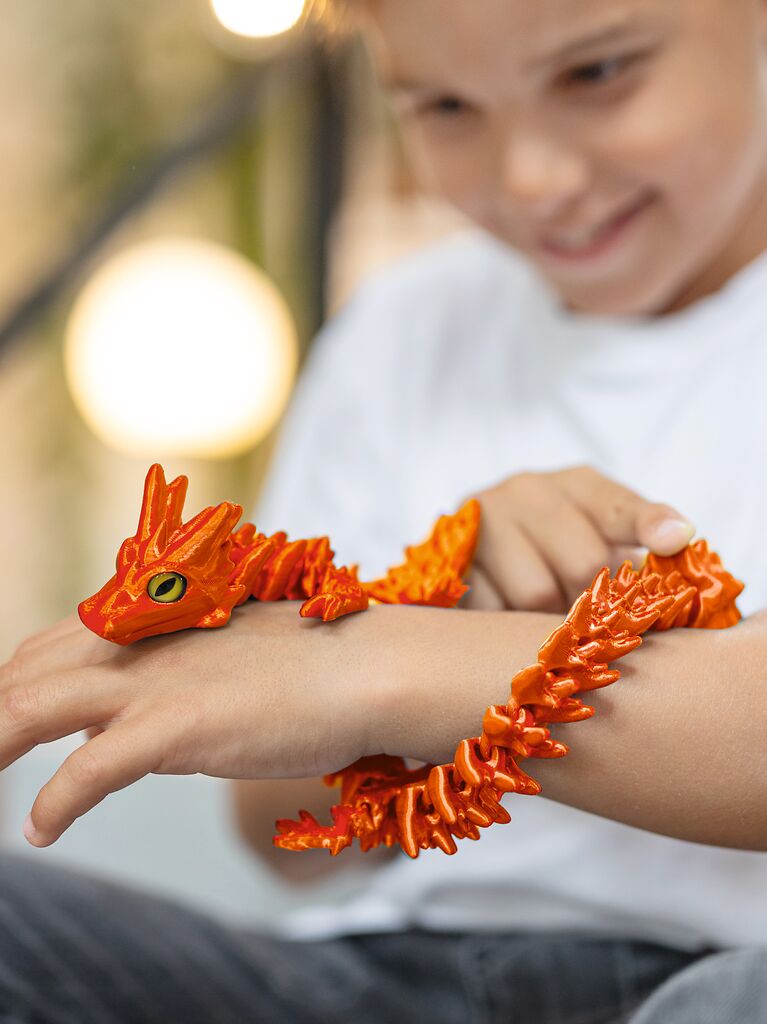 Geflügelter Drache Fire & Ice rot