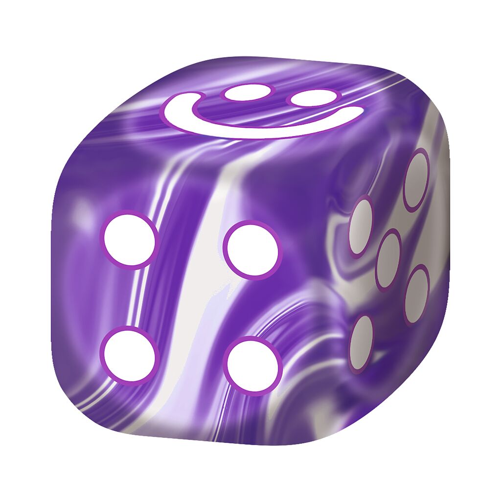 Let's play Anti-Stress-Würfel violett