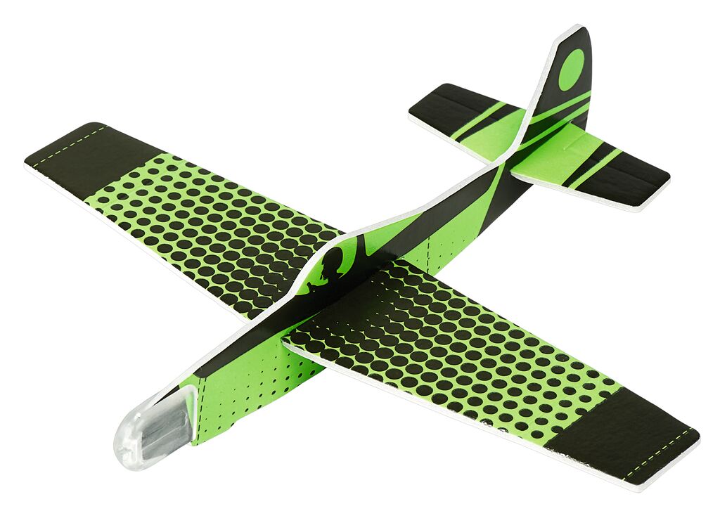 Leuchtender Segelflieger Glow in the Dark schwarz