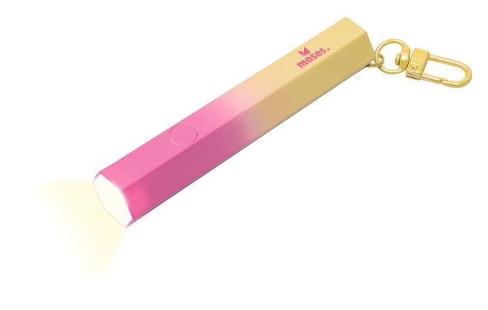 Luce Da Lettura Moses. Lumi Plus: Lampada LED A Clip Con Dimmer, Batterie Incluse, Corallo
